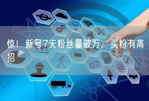 惊！新号7天粉丝量破万，买粉有高招