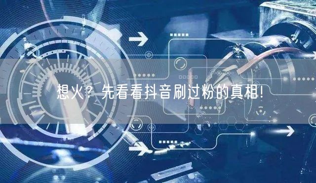 想火？先看看抖音刷过粉的真相！