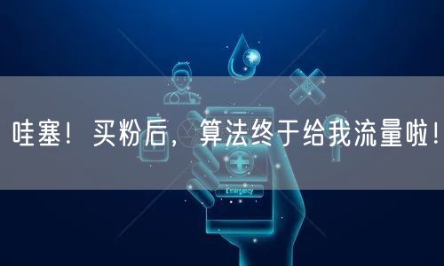 哇塞！买粉后，算法终于给我流量啦！