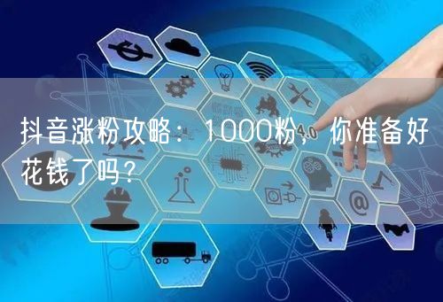 抖音涨粉攻略：1000粉，你准备好花钱了吗？