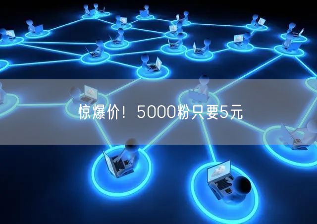 惊爆价！5000粉只要5元