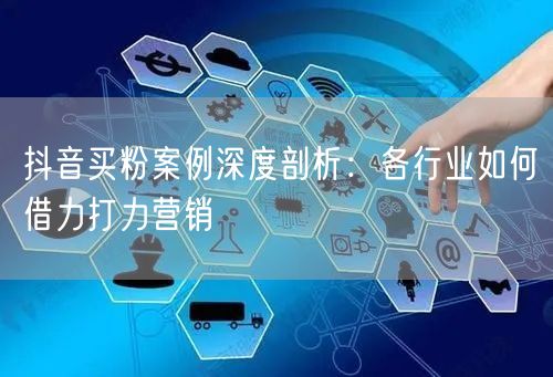 抖音买粉案例深度剖析：各行业如何借力打力营销