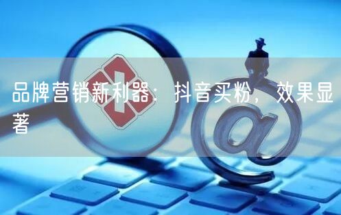品牌营销新利器：抖音买粉，效果显著