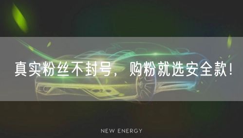真实粉丝不封号，购粉就选安全款！