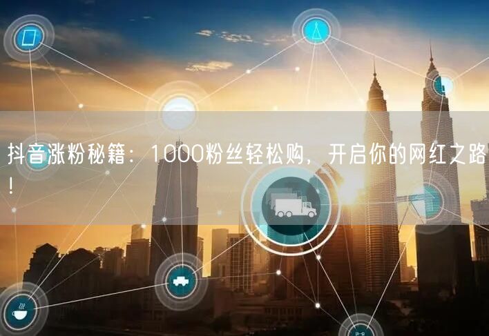 抖音涨粉秘籍：1000粉丝轻松购，开启你的网红之路！