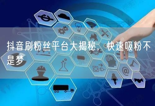 抖音刷粉丝平台大揭秘，快速吸粉不是梦