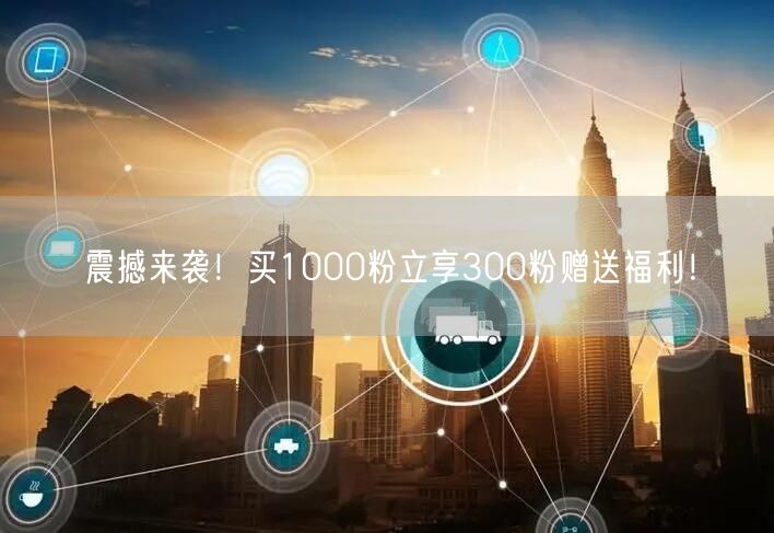 震撼来袭！买1000粉立享300粉赠送福利！