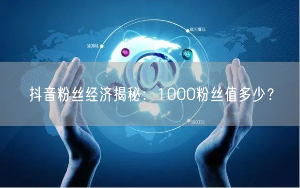 抖音粉丝经济揭秘：1000粉丝值多少？