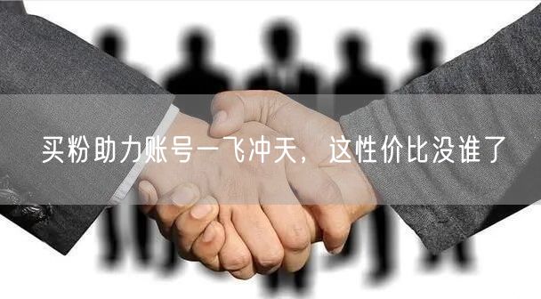 买粉助力账号一飞冲天，这性价比没谁了
