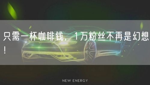 只需一杯咖啡钱，1万粉丝不再是幻想！